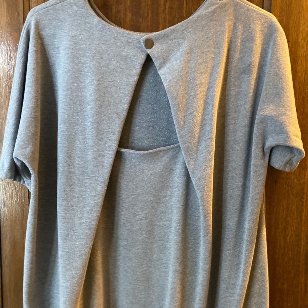 Grey maternity dress
